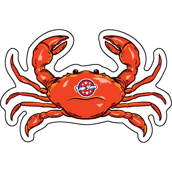 Crab shaped acrylic magnets with 1/4" thickness and full color imprinting;... from ASI 72521 Morris Magnets / Laser Cuts