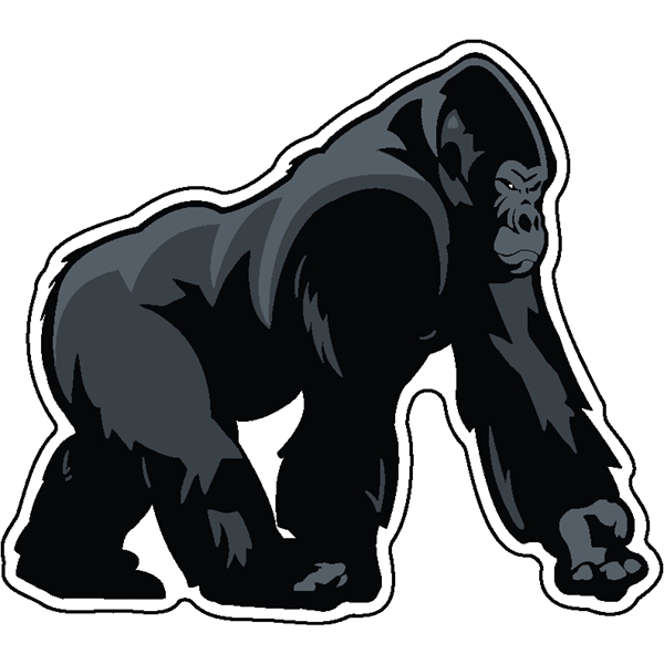 1/4" thick acrylic magnet with gorilla stock shape and full color... from ASI 72521 Morris Magnets / Laser Cuts