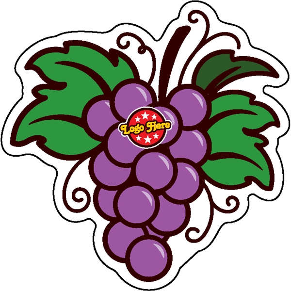 1/4" thick acrylic magnet with grapes shape and full color imprinting.... from ASI 72521 Morris Magnets / Laser Cuts