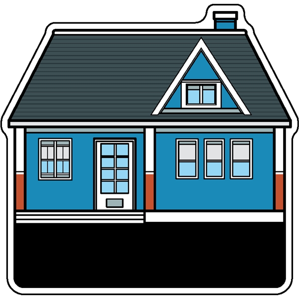 House shaped, 1/4" thick acrylic magnet with customization.... from ASI 72521 Morris Magnets / Laser Cuts