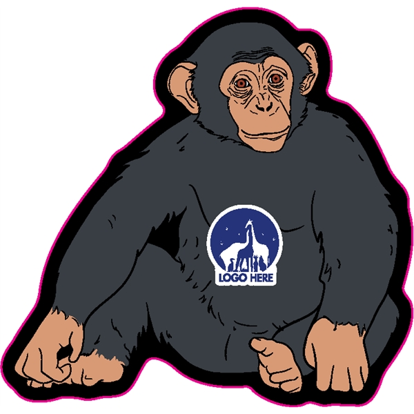 1/4" thick acrylic magnet with monkey stock shape and full color... from ASI 72521 Morris Magnets / Laser Cuts