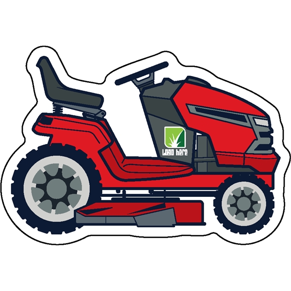 1/4" thick acrylic magnet with lawn mower stock shape.... from ASI 72521 Morris Magnets / Laser Cuts