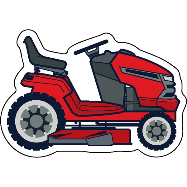 1/4" thick acrylic magnet with lawn mower stock shape.... from ASI 72521 Morris Magnets / Laser Cuts