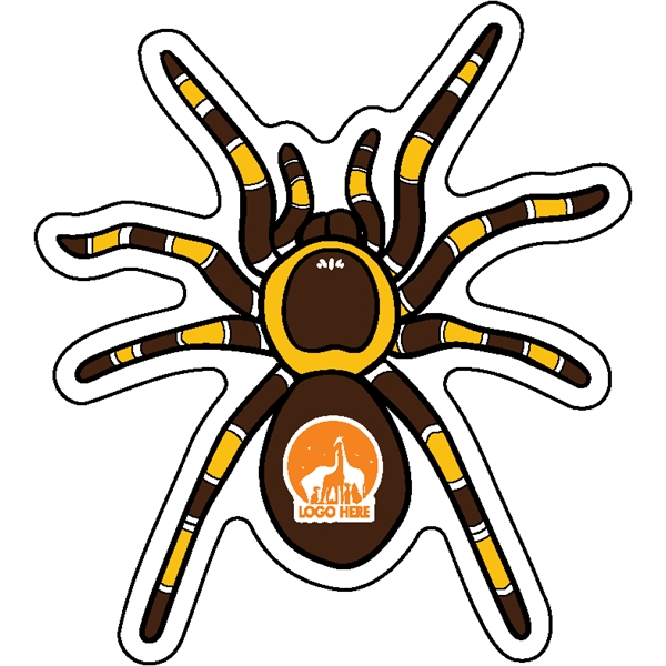 1/4" thick acrylic magnet with spider stock shape and full color... from ASI 72521 Morris Magnets / Laser Cuts