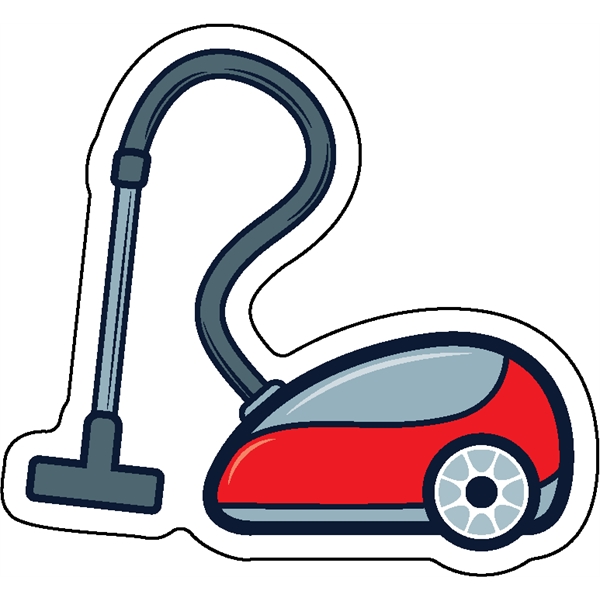 1/4" thick acrylic magnet with vacuum cleaner stock shape and full... from ASI 72521 Morris Magnets / Laser Cuts