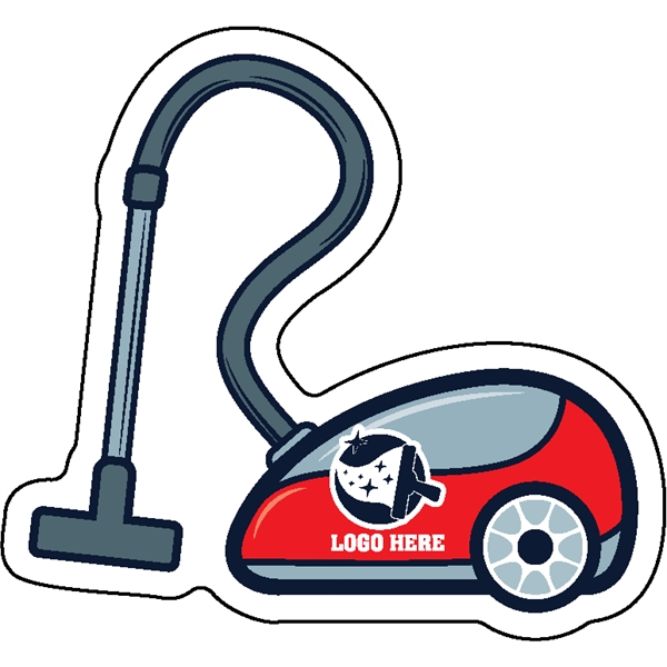 1/4" thick acrylic magnet with vacuum cleaner stock shape and full... from ASI 72521 Morris Magnets / Laser Cuts