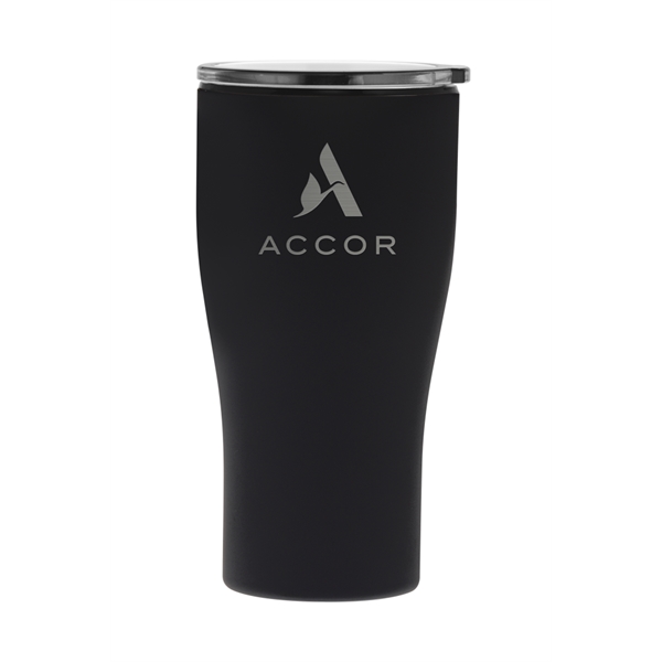 Piccolo Collection 20-ounce stainless steel tumbler with black interior liner and... from ASI 71920 Moderne Glass Company Inc / Glass America®