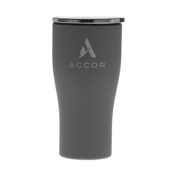 Piccolo Collection 20-ounce stainless steel tumbler with black interior liner and... from ASI 71920 Moderne Glass Company Inc / Glass America®