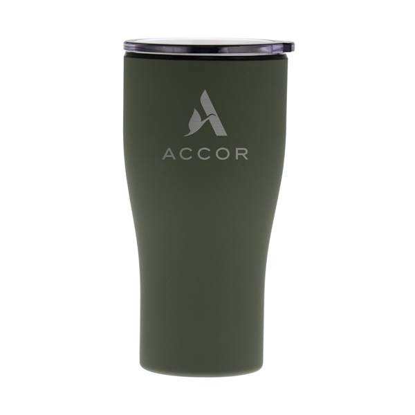 Piccolo Collection 20-ounce stainless steel tumbler with black interior liner and... from ASI 71920 Moderne Glass Company Inc / Glass America®