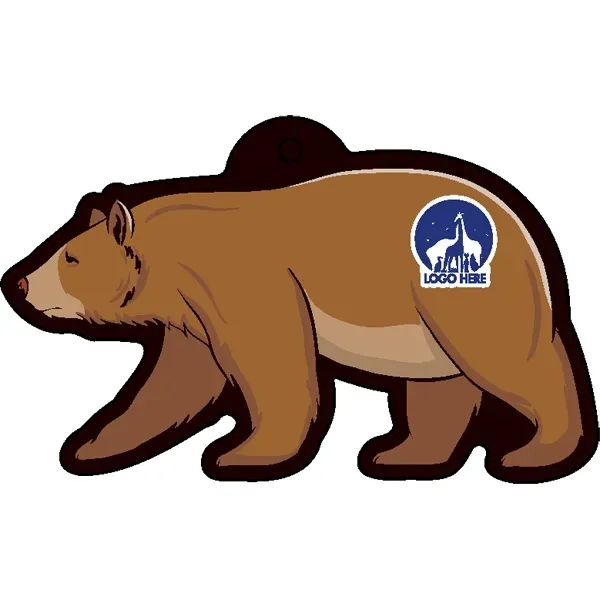 Bear shaped acrylic keychain with 1" split ring and customization.... from ASI 72521 Morris Magnets / Laser Cuts