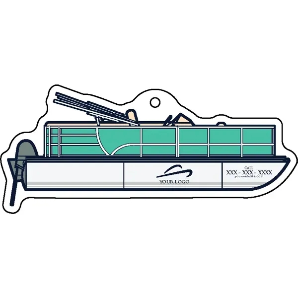 Boat shaped acrylic keychain with 1" split ring and customization.... from ASI 72521 Morris Magnets / Laser Cuts