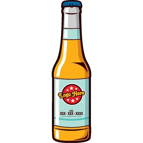 Bottle shaped acrylic keychain with 1" split ring and customization.... from ASI 72521 Morris Magnets / Laser Cuts