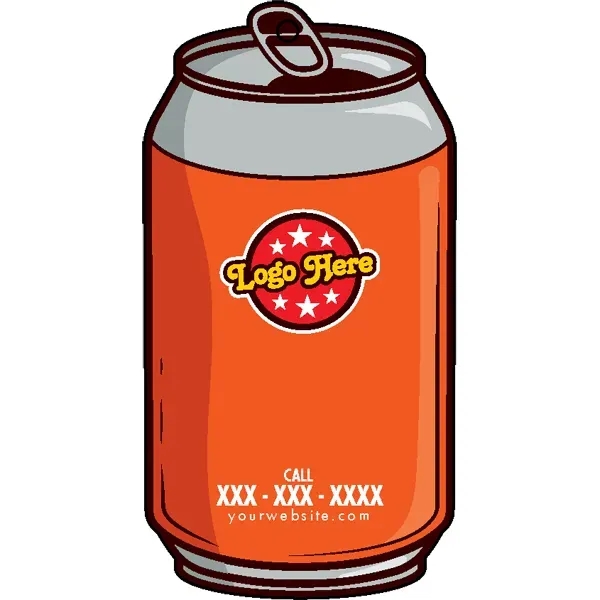 Can shaped acrylic keychain with 1" split ring and customization.... from ASI 72521 Morris Magnets / Laser Cuts