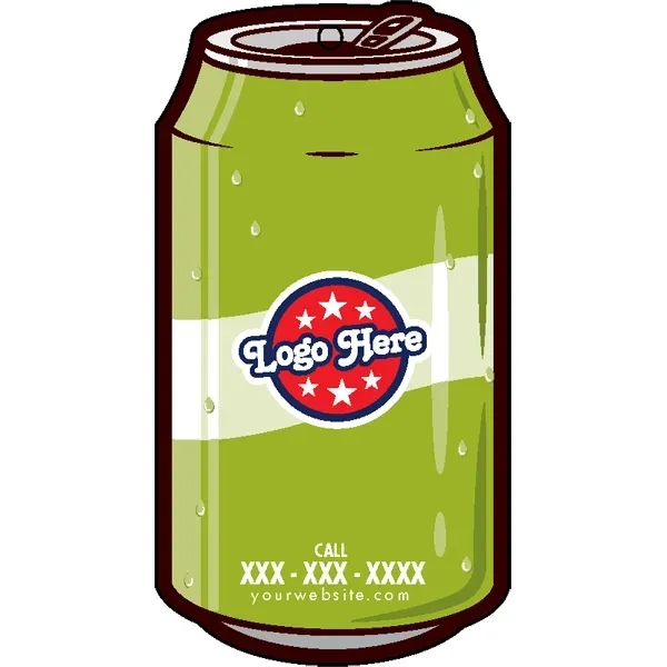 Can shaped acrylic keychain with 1" split ring and customization.... from ASI 72521 Morris Magnets / Laser Cuts