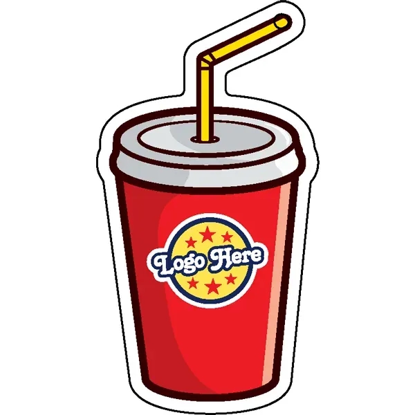 Drink shaped acrylic keychain with 1" split ring and customization.... from ASI 72521 Morris Magnets / Laser Cuts