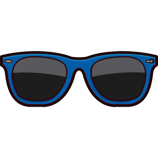 Glasses shaped acrylic keychain with 1" split ring and customization.... from ASI 72521 Morris Magnets / Laser Cuts