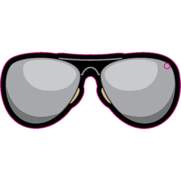 Glasses shaped acrylic keychain with 1" split ring and customization.... from ASI 72521 Morris Magnets / Laser Cuts