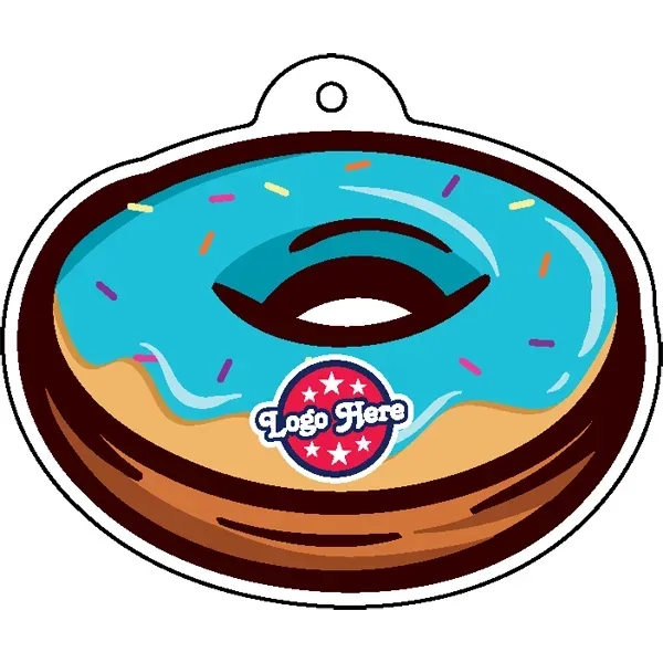 Donut shaped acrylic keychain with 1" split ring and customization.... from ASI 72521 Morris Magnets / Laser Cuts