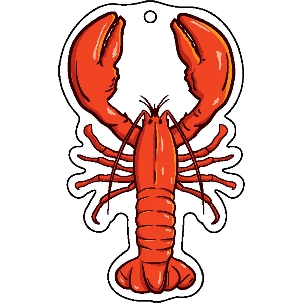Lobster shaped acrylic keychain with 1" split ring and customization.... from ASI 72521 Morris Magnets / Laser Cuts