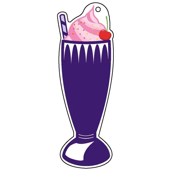 Milkshake shaped acrylic keychain with 1" split ring and customization.... from ASI 72521 Morris Magnets / Laser Cuts