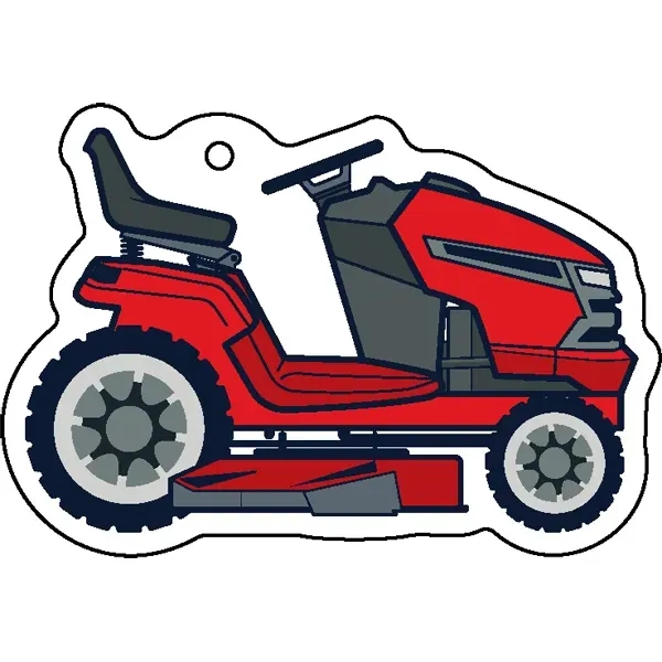 Lawn mower shaped acrylic keychain with 1" split ring and customization.... from ASI 72521 Morris Magnets / Laser Cuts