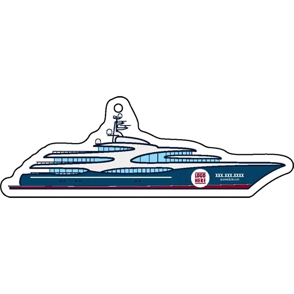 Ship shaped acrylic keychain with 1" split ring and customization.... from ASI 72521 Morris Magnets / Laser Cuts