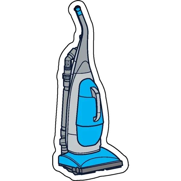 Vacuum cleaner shaped acrylic keychain with 1" split ring and customization.... from ASI 72521 Morris Magnets / Laser Cuts