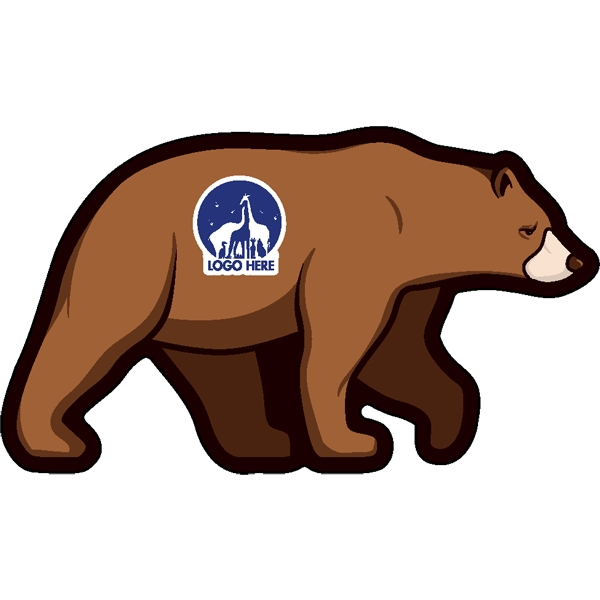 1/4" thick acrylic magnet with bear stock shape and full color... from ASI 72521 Morris Magnets / Laser Cuts