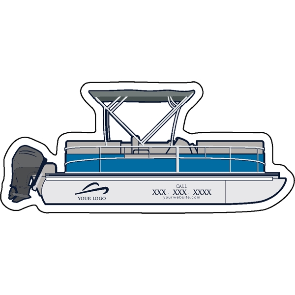 1/4" thick acrylic magnet with boat sock shape and full color... from ASI 72521 Morris Magnets / Laser Cuts