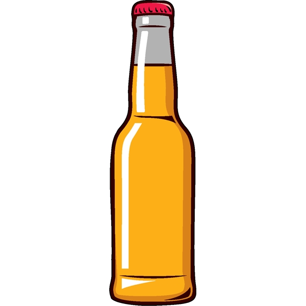 1/4" thick acrylic magnet with bottle stock shape and full color... from ASI 72521 Morris Magnets / Laser Cuts