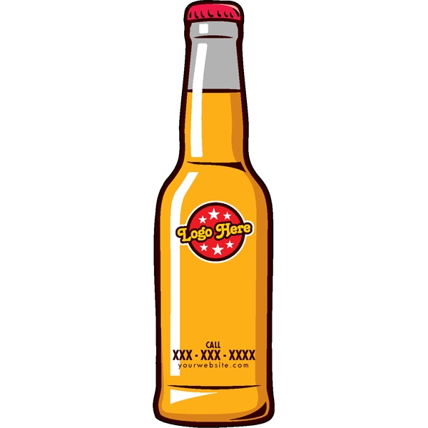 1/4" thick acrylic magnet with bottle stock shape and full color... from ASI 72521 Morris Magnets / Laser Cuts