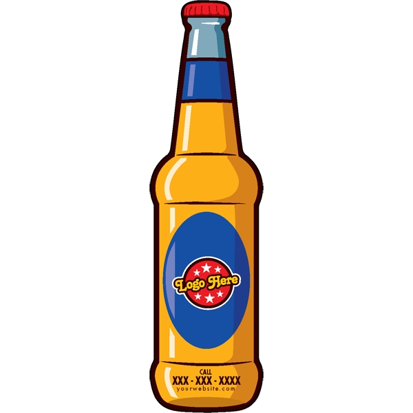 1/4" thick acrylic magnet with bottle stock shape and full color... from ASI 72521 Morris Magnets / Laser Cuts