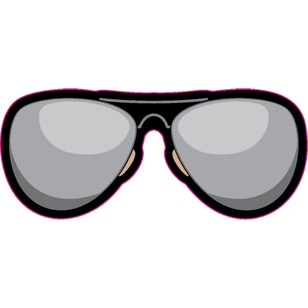 1/4" thick acrylic magnets with eyeglass/sunglasses stock shape and full color... from ASI 72521 Morris Magnets / Laser Cuts