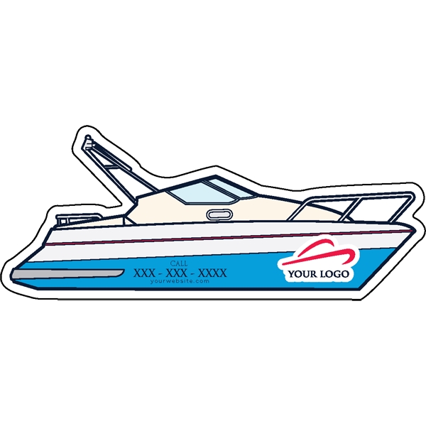 Boat shaped acrylic magnets with 1/4" thickness and multiple size options.... from ASI 72521 Morris Magnets / Laser Cuts
