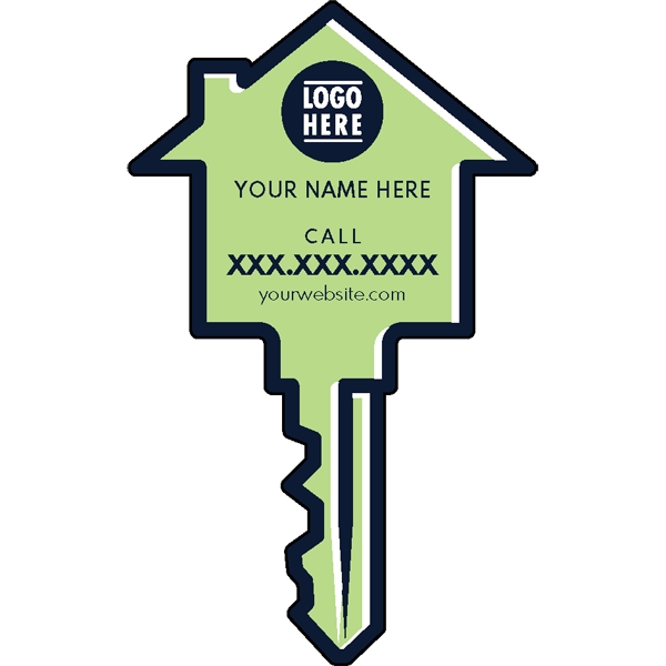 1/4" thick acrylic magnet with key shape.... from ASI 72521 Morris Magnets / Laser Cuts