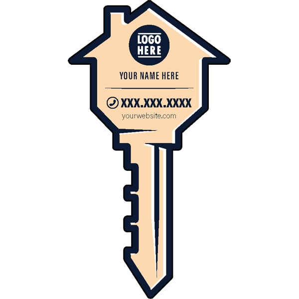 1/4" thick acrylic magnet with key shape.... from ASI 72521 Morris Magnets / Laser Cuts