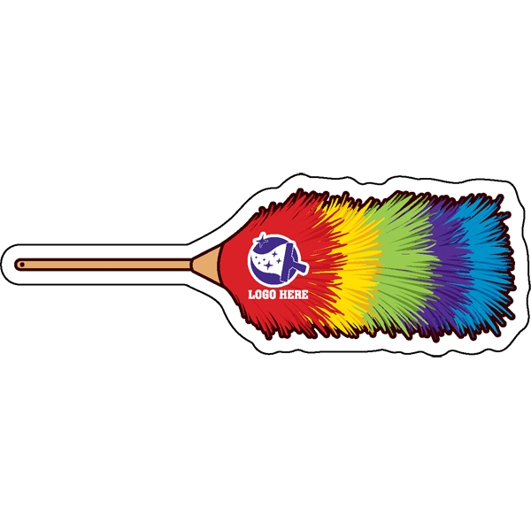 1/4" thick acrylic magnet with duster stock shape and full color... from ASI 72521 Morris Magnets / Laser Cuts