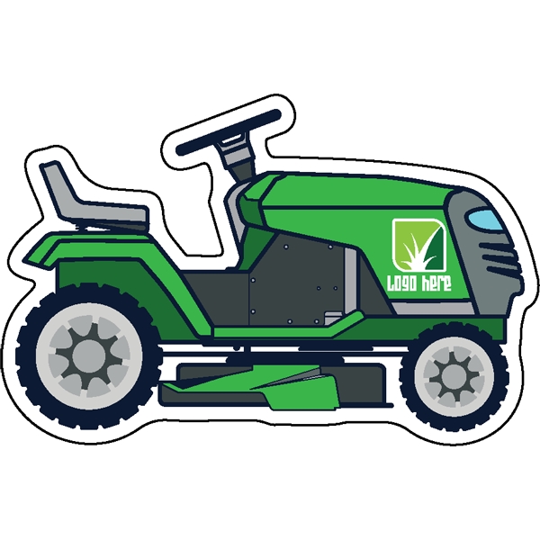 1/4" thick acrylic magnet with lawn mower stock shape.... from ASI 72521 Morris Magnets / Laser Cuts