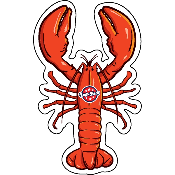1/4" thick acrylic magnet with lobster stock shape and full color... from ASI 72521 Morris Magnets / Laser Cuts
