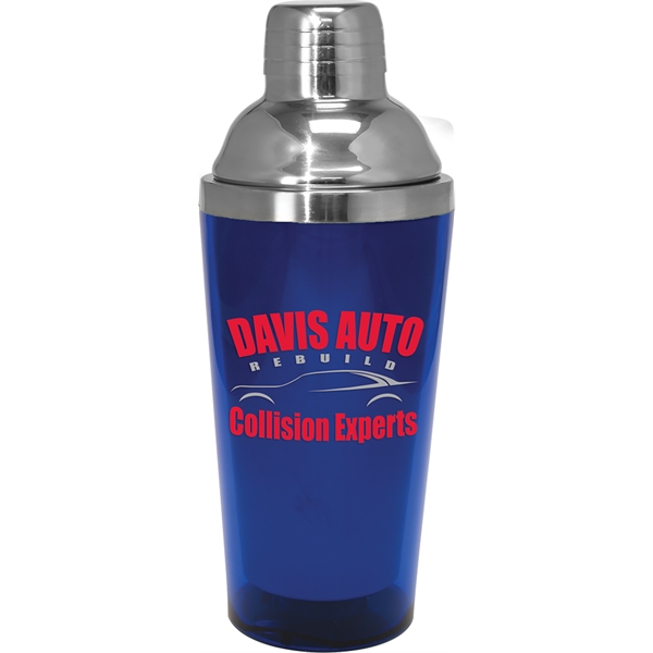 Double-wall stainless steel 16-ounce Martini shaker in assorted colors with lid.... from ASI 71920 Moderne Glass Company Inc / Glass America®