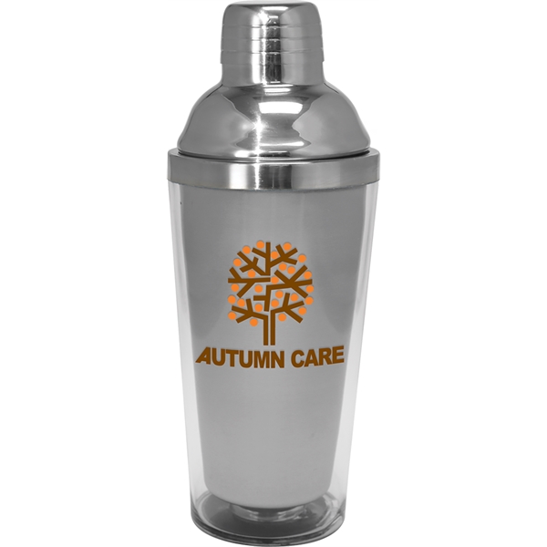 Double-wall stainless steel 16-ounce Martini shaker in assorted colors with lid.... from ASI 71920 Moderne Glass Company Inc / Glass America®