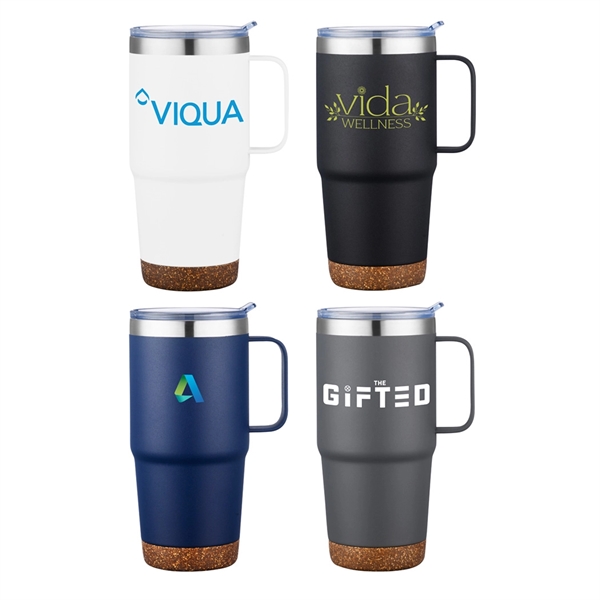 24 oz Cork Bottom Travel Mug... from ASI 31517 Admart Products
