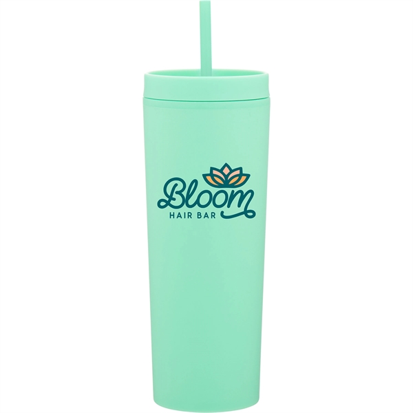 17 oz double wall acrylic plastic tumbler with threaded lid, soft... from ASI 51197 ETS Express, LLC