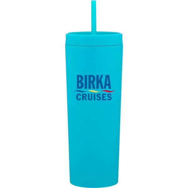 17 oz double wall acrylic plastic tumbler with threaded lid, soft... from ASI 51197 ETS Express, LLC