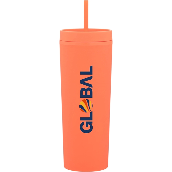 17 oz double wall acrylic plastic tumbler with threaded lid, soft... from ASI 51197 ETS Express, LLC