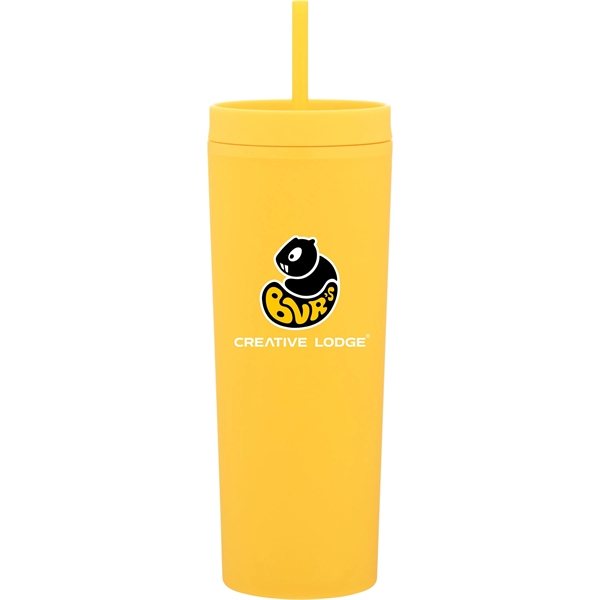 17 oz double wall acrylic plastic tumbler with threaded lid, soft... from ASI 51197 ETS Express, LLC