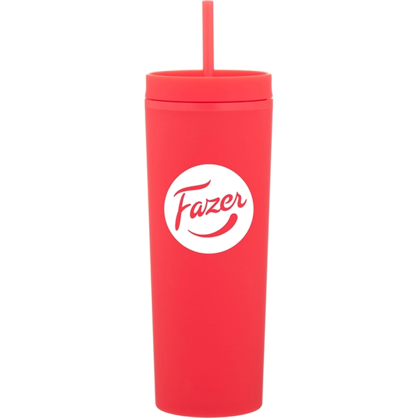 17 oz double wall acrylic plastic tumbler with threaded lid, soft... from ASI 51197 ETS Express, LLC