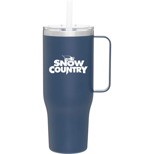 40 oz double wall powder coated stainless steel thermal mug with... from ASI 51197 ETS Express, LLC