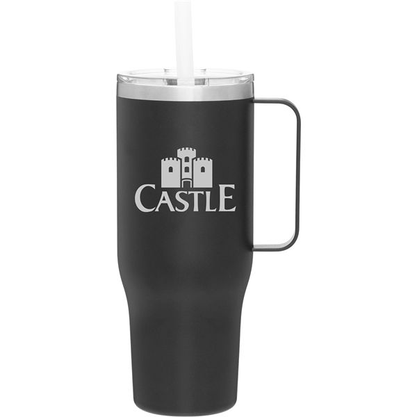 40 oz double wall powder coated stainless steel thermal mug with... from ASI 51197 ETS Express, LLC