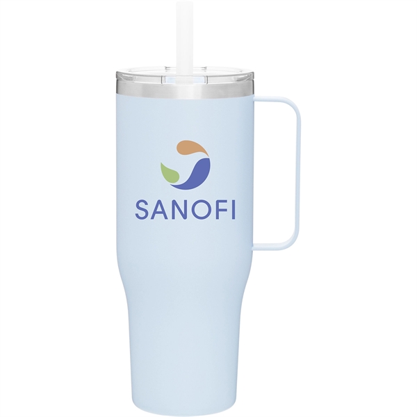 40 oz double wall powder coated stainless steel thermal mug with... from ASI 51197 ETS Express, LLC